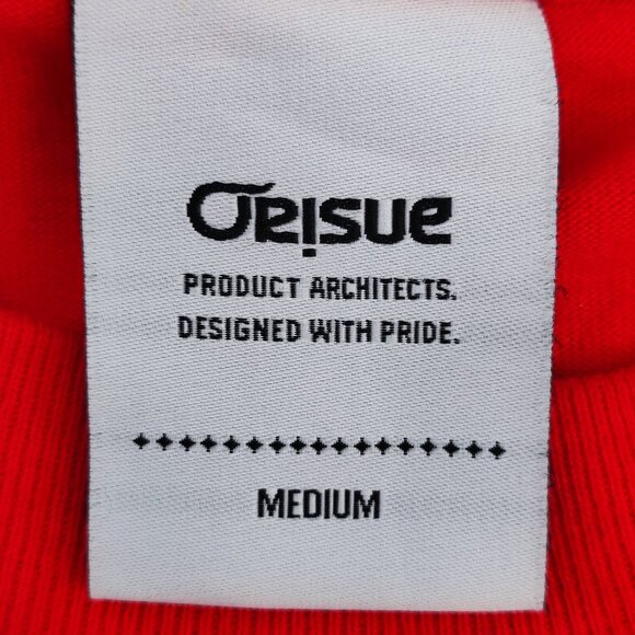 Orisue T-shirt men's size M red with graphic design short sleeve - Picture 5 of 9